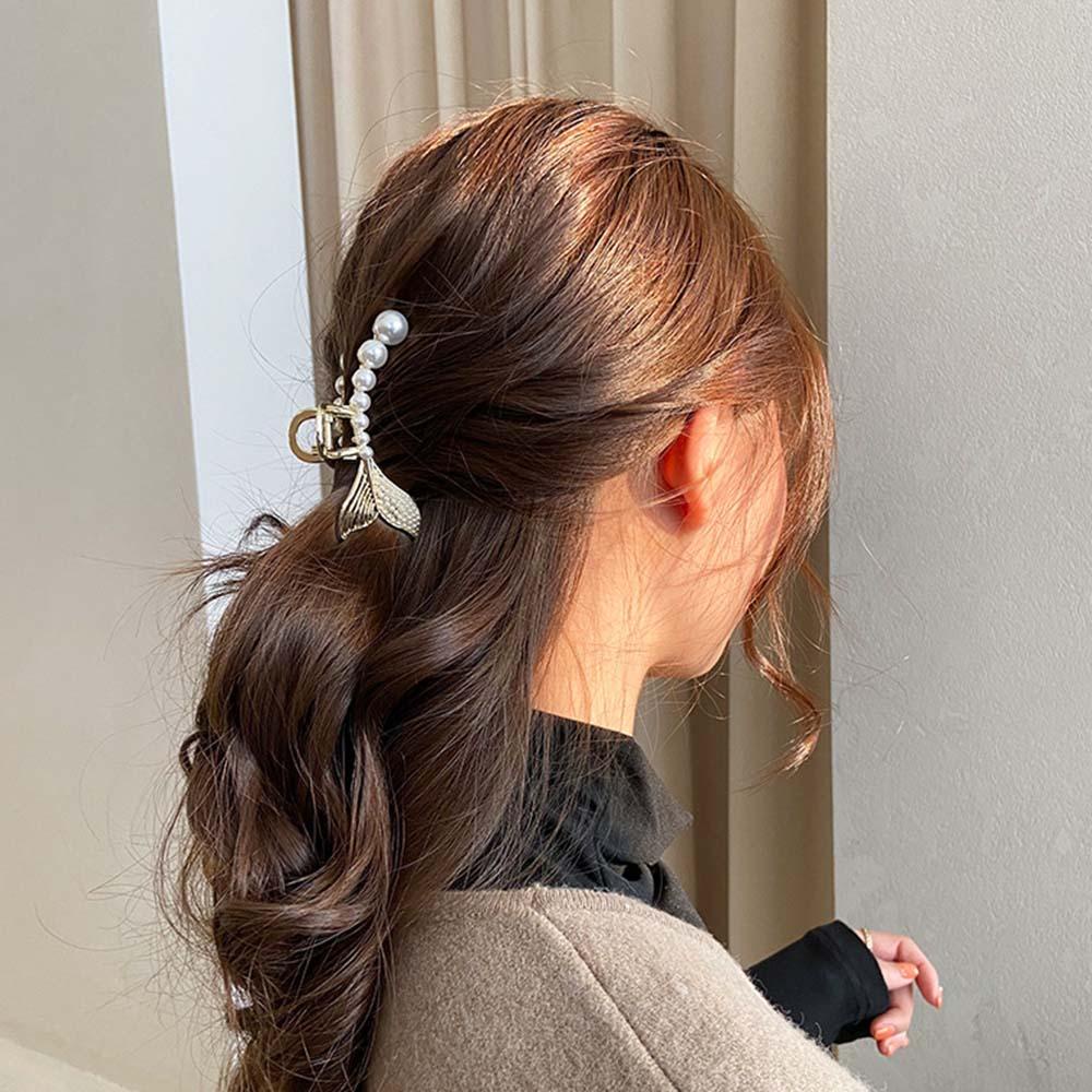 TWINKLE Kẹp Tóc Móng Vuốt Thiết Kế Đơn Giản Thanh Lịch Phong Cách Hàn Quốc