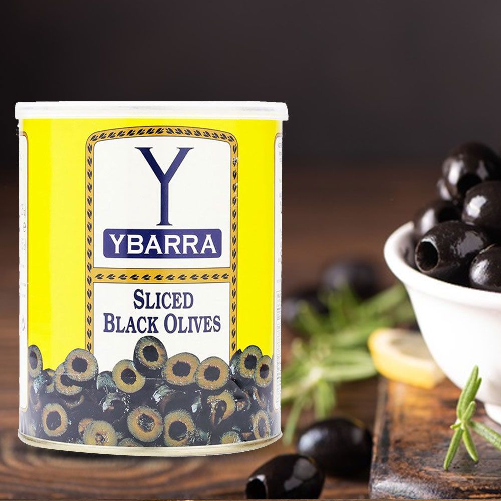 Trái Oliu Đen Xắt Miếng Ybarra Hộp 3kg - YBARRA sliced black olives 3kg