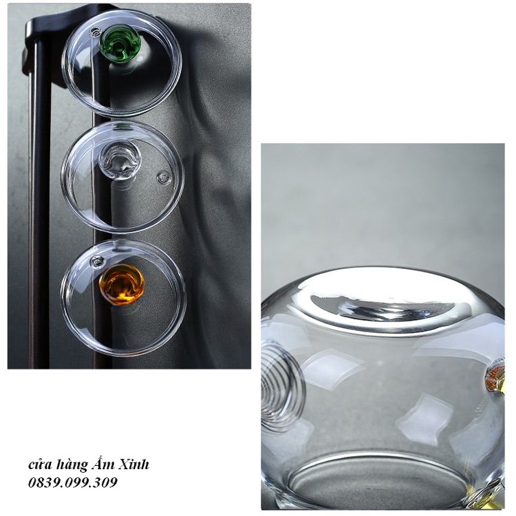 Bình thủy tinh pha trà có lưới lọc dung tích 250 ml