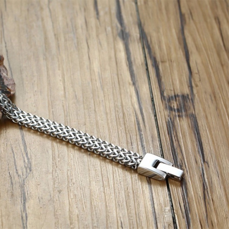 Stainless Steel Bracelet 4 Color Domineering Charm Bali Bracelet Men's Double Chain Chain Personality Men's Jewelry