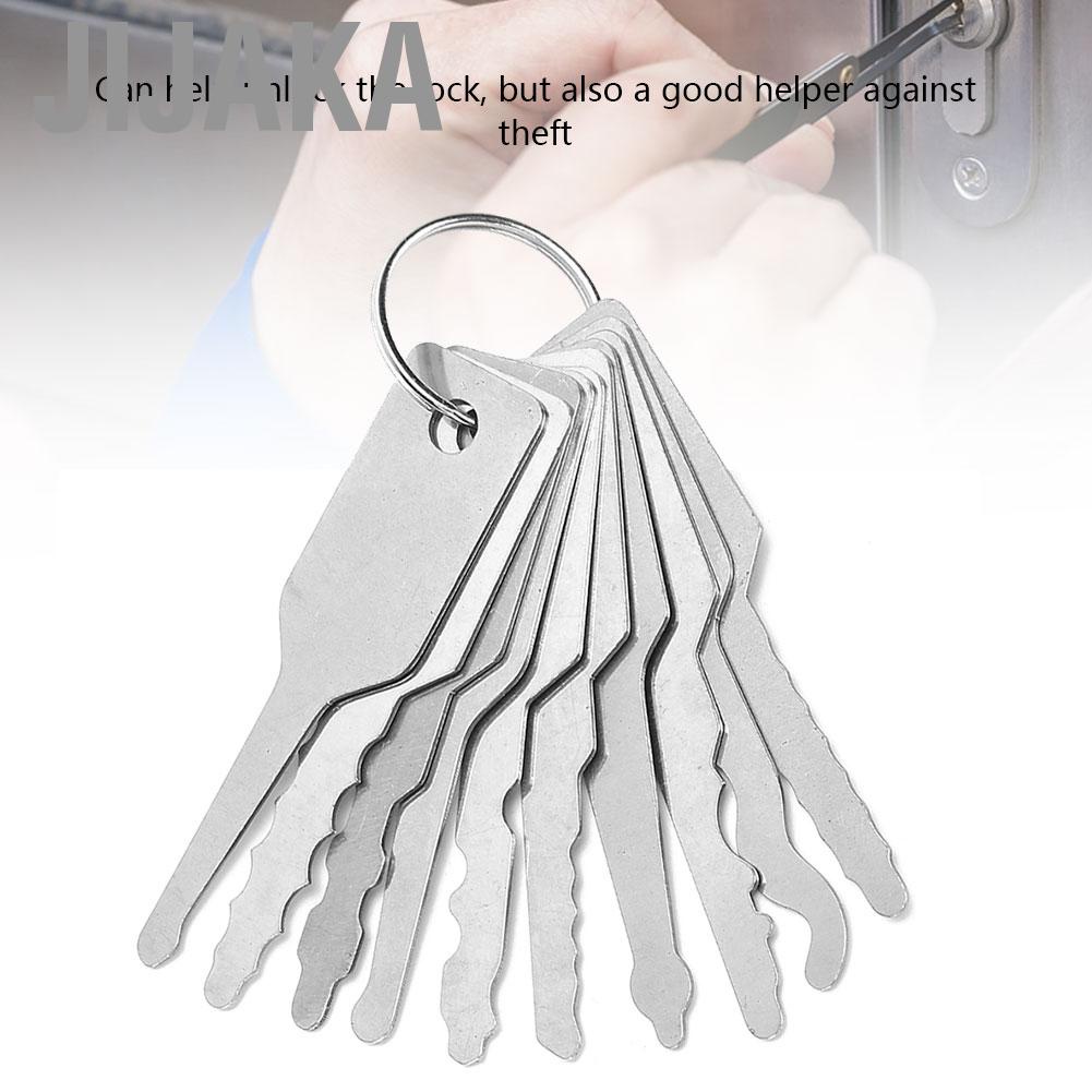 Jijaka Multi‑function 10 In 1 Master Key Set Door Opener Tool Durable Lightweight