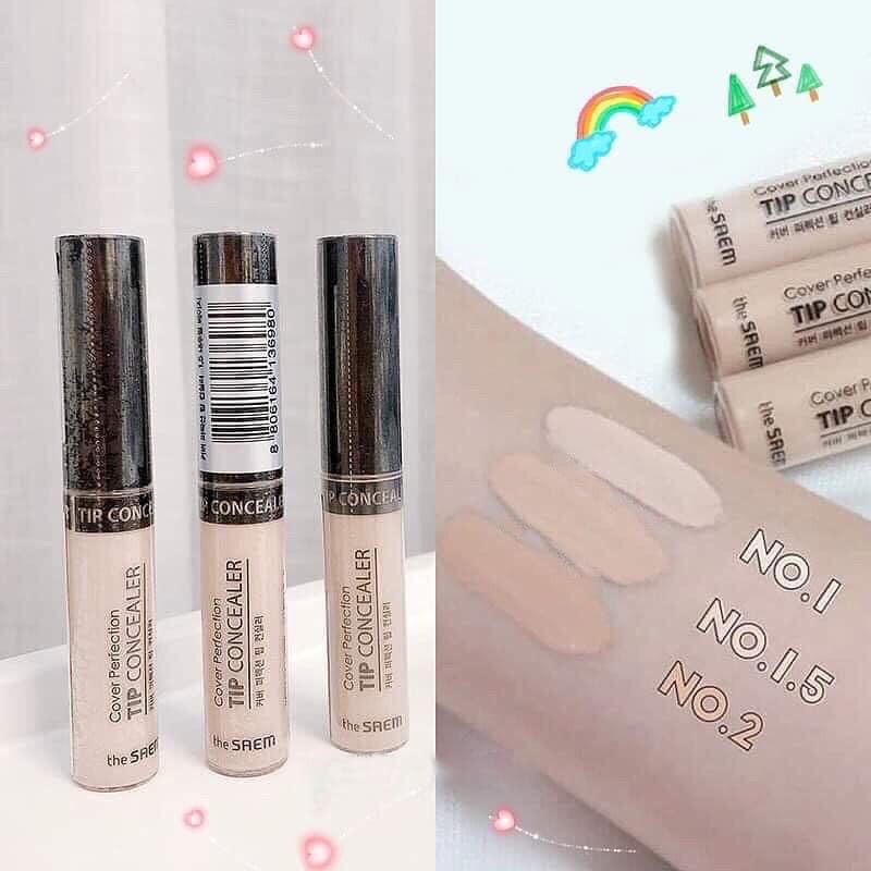 Kem che khuyết điểm The Saem Cover Perfection Tip Concealer (6.5g)