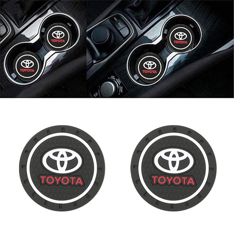 Set 2 Miếng Lót Silicon PVC Chống Trượt Trang Trí Nội Thất Xe Hơi Toyota Vios Corolla Altis Camry Wish RAV4 Yaris Cross H
