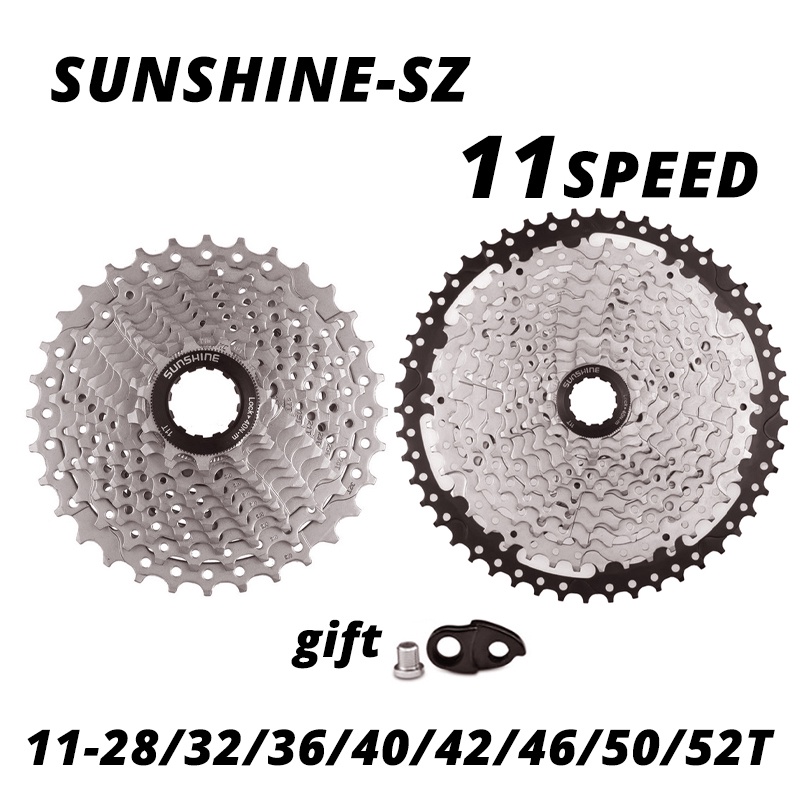 Sunshine Líp Xe Đạp 11 Tốc Độ 11S 28/32/36/40/42/46/50T/52T Cho Xe Đạp SHIMANO SRAM