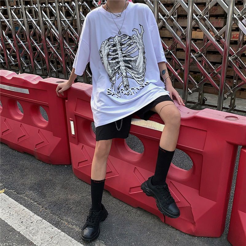 Áo thun tay lỡ form rộng unisex White Bone, Áo thun phông rộng Tiger.86 AFR248