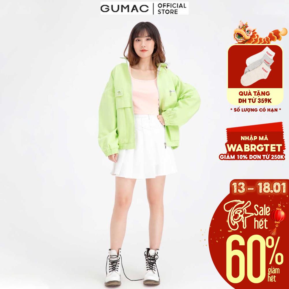 [Mã WABRGUM giảm 10% tối đa 30K đơn 99K] Áo khoác túi khóa kéo GUMAC AB657
