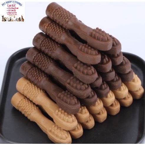 Xương gặm cho Chó Doog Hình bàn chải Gói 20g Bổ sung canxi, Giúp răng chắc khỏe, Thơm miệng, Tốt cho tiêu hóa