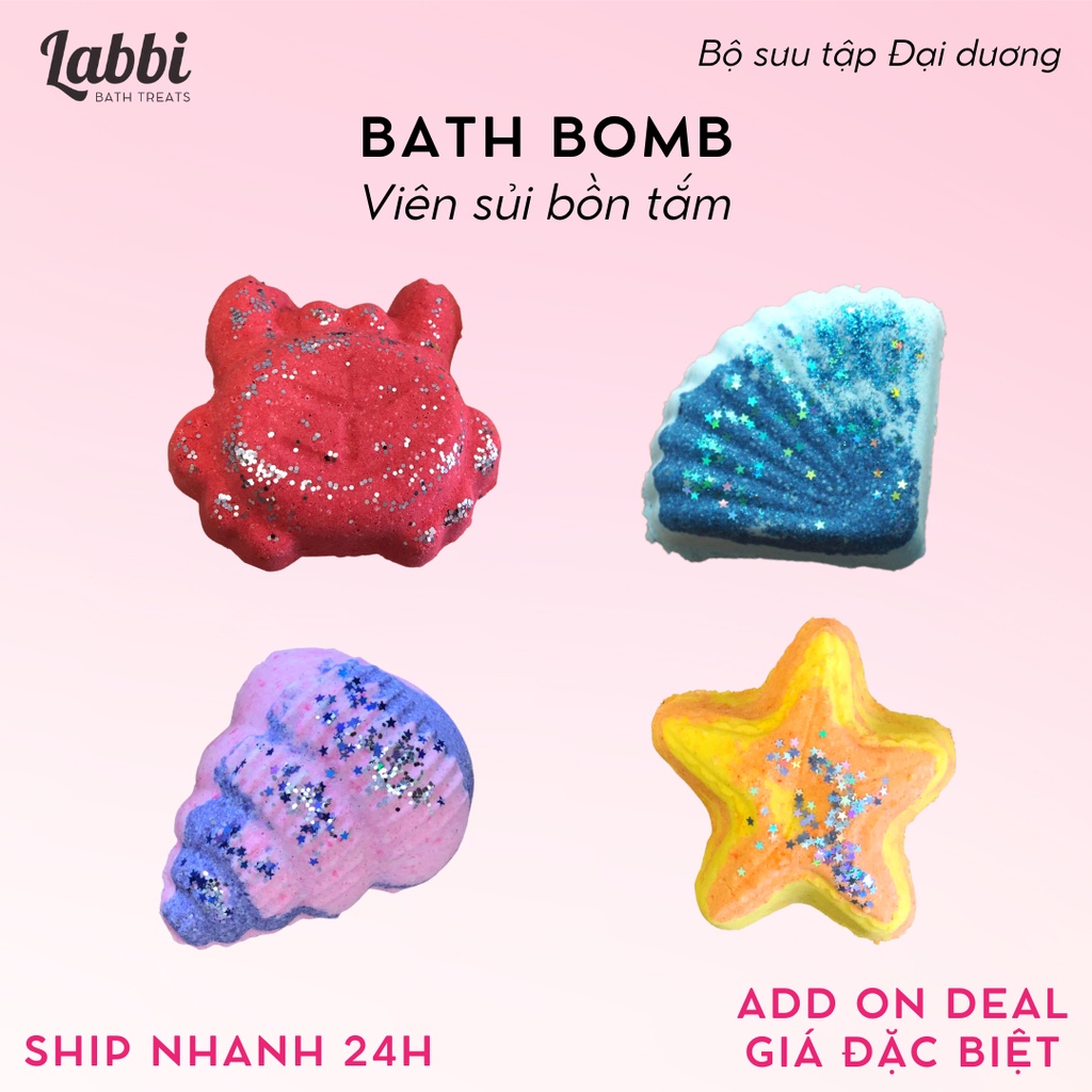 TỔNG HỢP [Labbi] Bath bomb / Viên sủi bồn tắm / Bom tắm