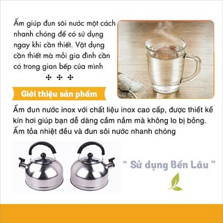 Ấm đun nước inox
