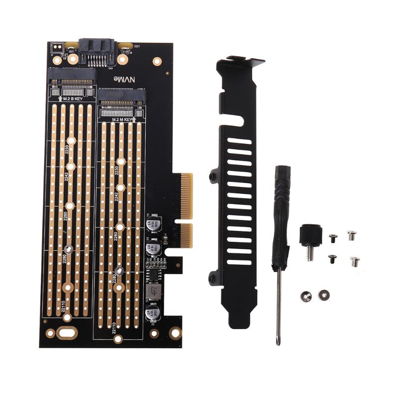 Thẻ Chuyển Đổi NAMA M.2 NVMe SSD Sang PCIe 3.0 X4 X8 X16 32Gbps SSD PCI