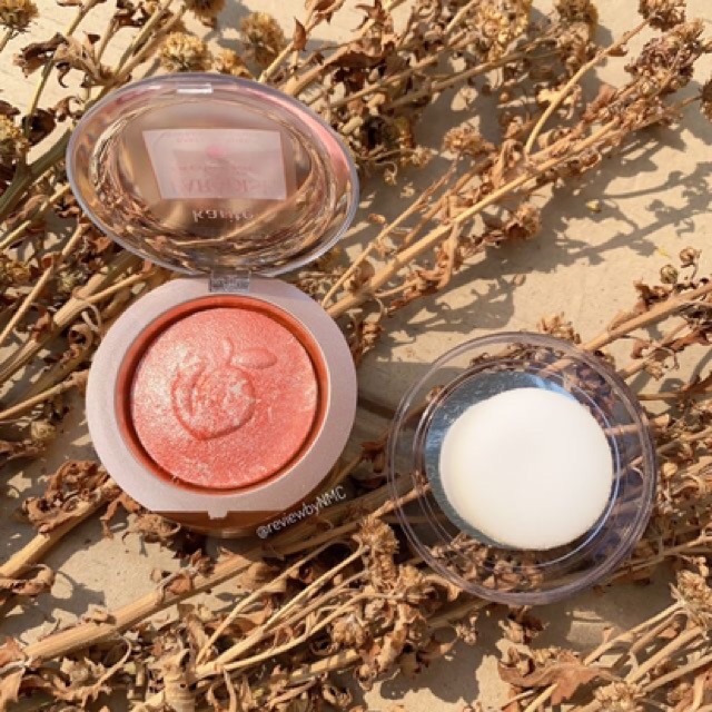 Má hồng loang trái đào bắt sáng Paradise Blusher Kèm bông mút