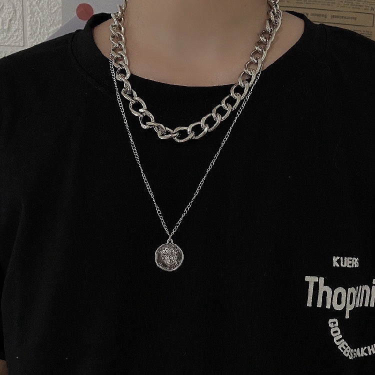 Dây Chuyền Nhiều Lớp Phong Cách Hip Hop Cá Tính