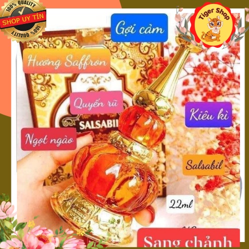 Tinh Dầu Nước Hoa Dubai Nội Địa Naseem Salsabil 22ml Ngọt Ngào Quyết Rũ
