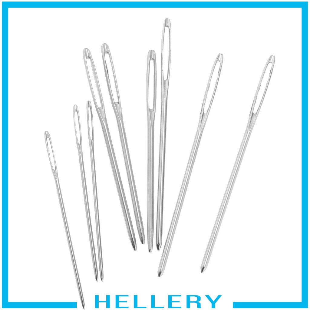 [HelleryVN] Set 9 Kim Móc Len Bằng Kim Loại Mắt To Blunt Cho Dự Án Đan Len