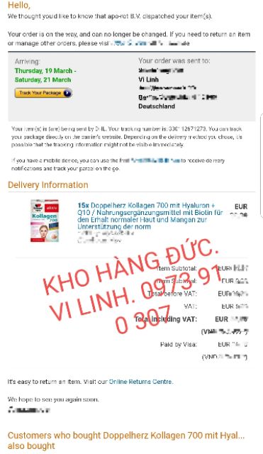 (Bill Đức ảnh sau) Kollagen 900mg + Hyaluron của Doppel herz 30v date 22 | BigBuy360 - bigbuy360.vn
