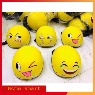 Nón Mũ Bảo Hiểm Hình Mặt Cười Emoji Rất Dễ Thương Loại Cao Cấp - Giá Cực Rẻ - Giao Ngẫu Nhiên Nha Gía Rẻ