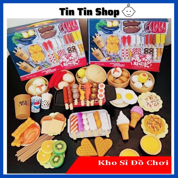 BỘ ĐỒ CHƠI NẤU ĂN TIỆC NƯỚNG BBQ 88 CHI TIẾT SIÊU XINH CHO BÉ YÊU 2021 (CÓ HỘP XỊN SÒ)