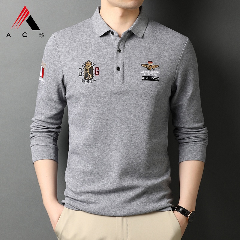 Áo thun POLO tay dài 4 màu sắc dành cho nam