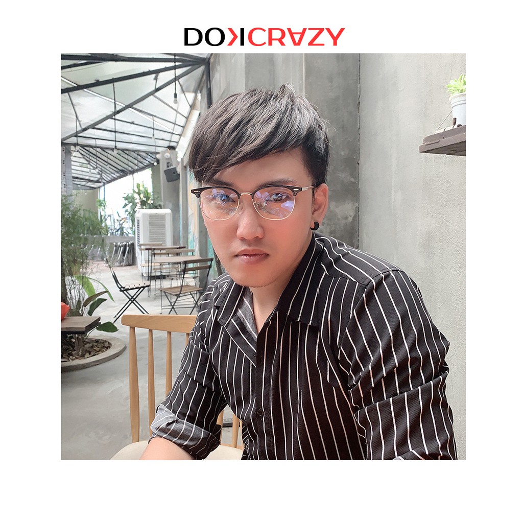 Gọng kính cận classic nam nữ DAKEN DOKCRAZY kim loại mắt kiếng không độ bền đẹp thời trang Hàn Quốc trendy | BigBuy360 - bigbuy360.vn