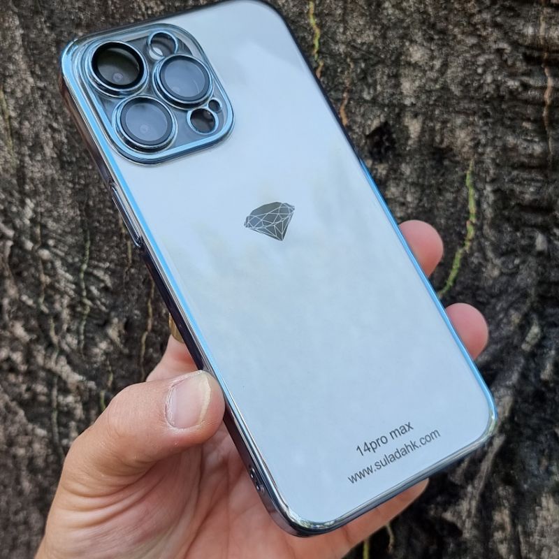 MÀU TÍM  ốp lưng sulada trong màu iphone 14 pro max , 14 pro, 14, 13 pro max 13 13 pro/11/12/ PRO bảo vệ camera
