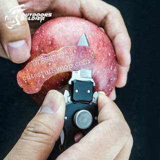 Spinner 3 in 1 móc khóa và dao mini đi phượt