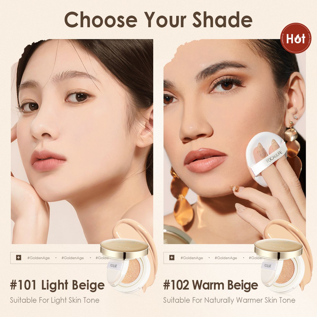 Phấn nước BB Focallure che phủ lỗ chân lông chống thấm nước lâu trôi mềm mịn