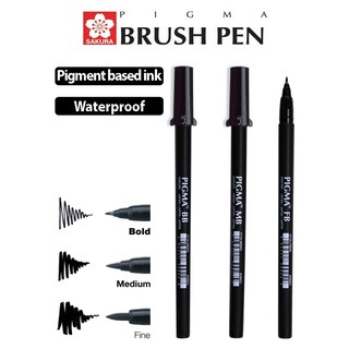 Bút Lông Calligraphy SAKURA Pigma Professional Bush Pen Ngòi FB