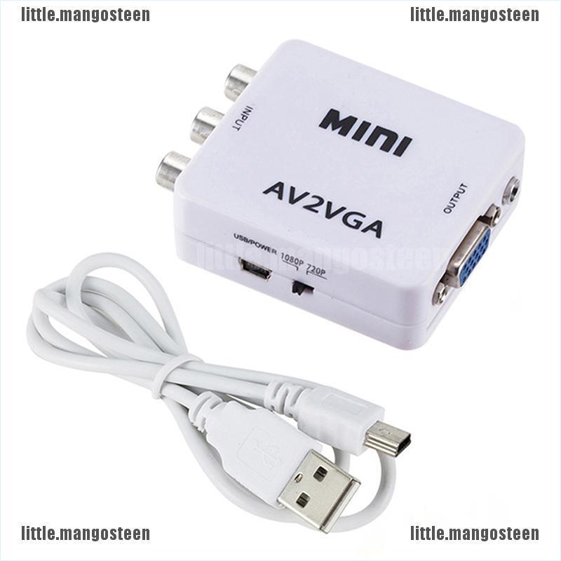 Bộ Chuyển Đổi Từ Av Rca Sang Vga Hd 1080p Chuyên Dụng