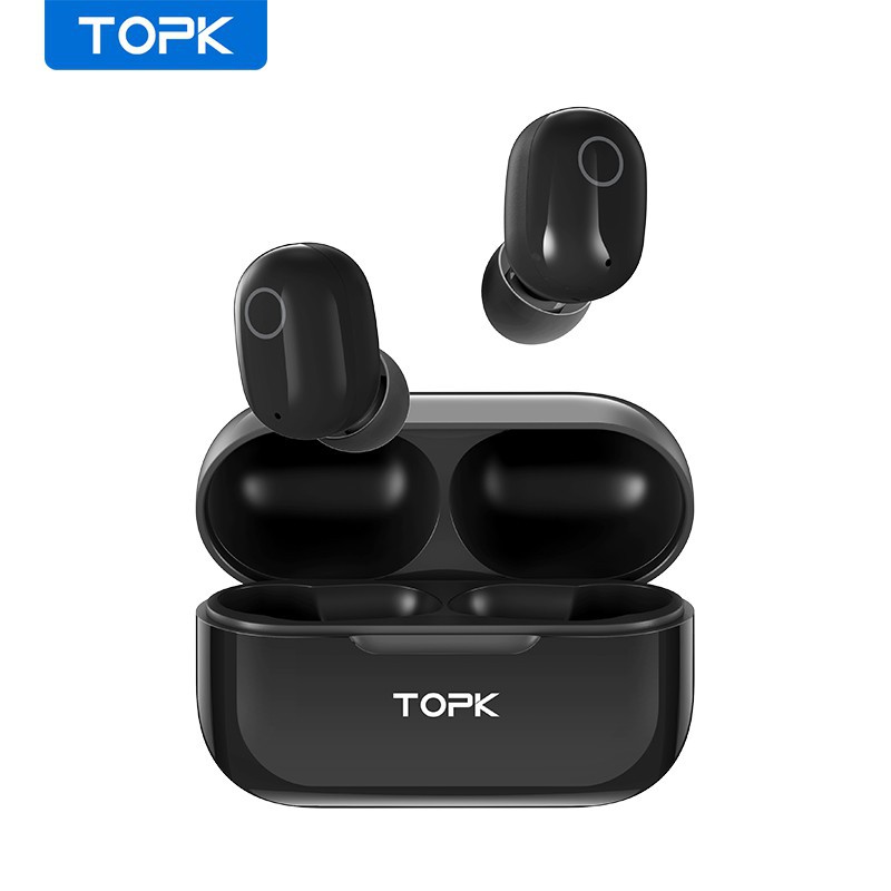 Tai Nghe Bluetooth Không Dây Topk T12 Nhỏ Gọn Có Mic Cho Iphone Huawei Xiaomi