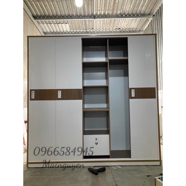 Tủ quần áo nhựa đài loan 5 cánh lùa 2mx2m FREESHIP HCM 15km