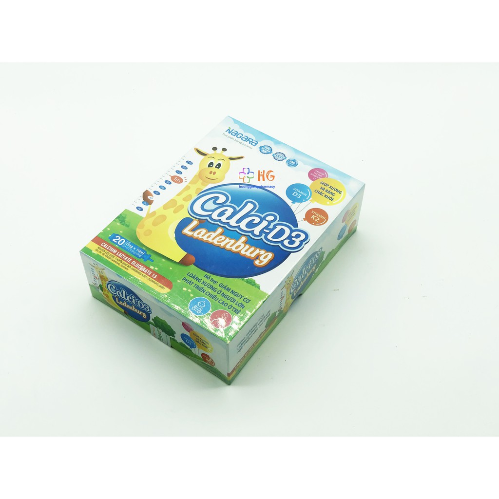 Calci - D3 Ladenburg - Bổ sung Canxi, Vitamin D3 giúp xương răng chắc khoẻ. Hỗ trợ phát triển chiều cao
