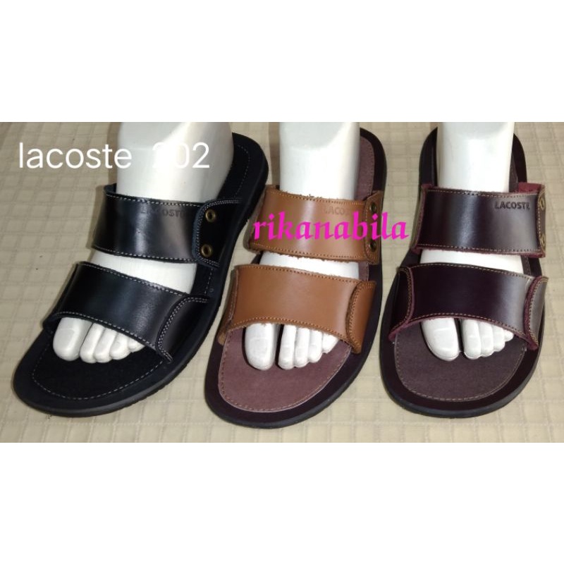 Giày Sandal Lacoste Chất Liệu Da Cao Cấp