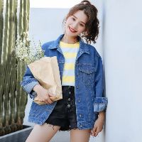 Áo khoác jean Áo bò unisex ulZzang Hàn Quốc size S M L inbox