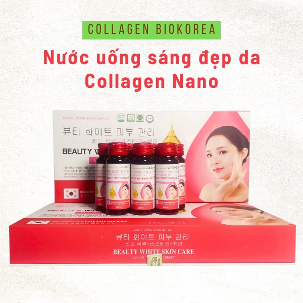 COLLAGEN BIOKOREA nước uống sáng đẹp da, giảm nám tàn nhang, chống lão hoá nâng tone da