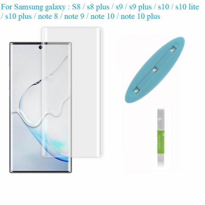 Bộ dán cường lực full màn hình trong suốt công nghệ Nano UV cho Samsung