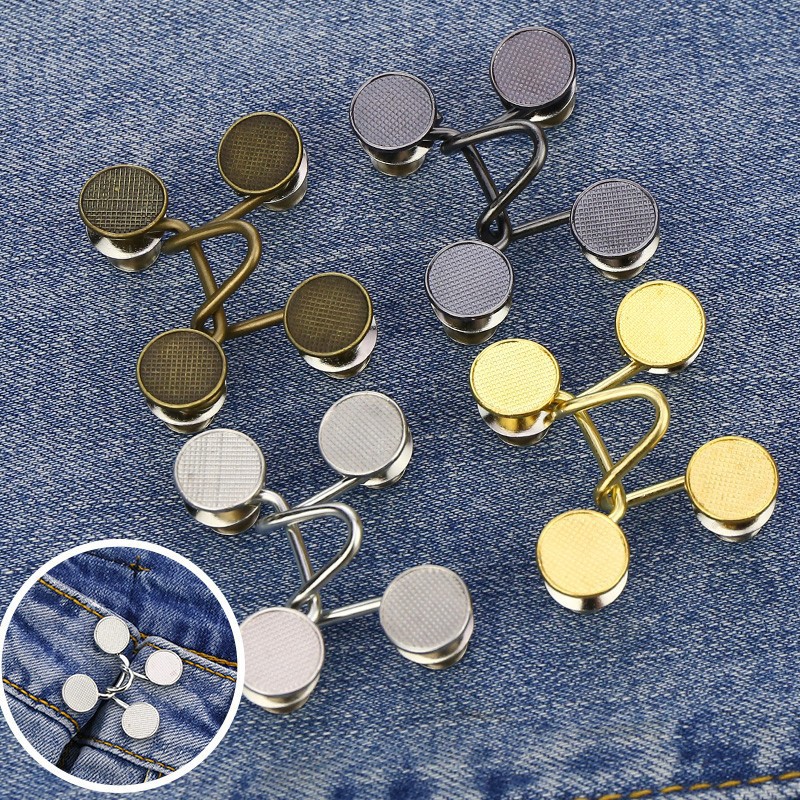 Thắt Lưng Quần Jeans Ngắn Có Nút Gài Có Thể Điều Chỉnh Và Thu Gọn