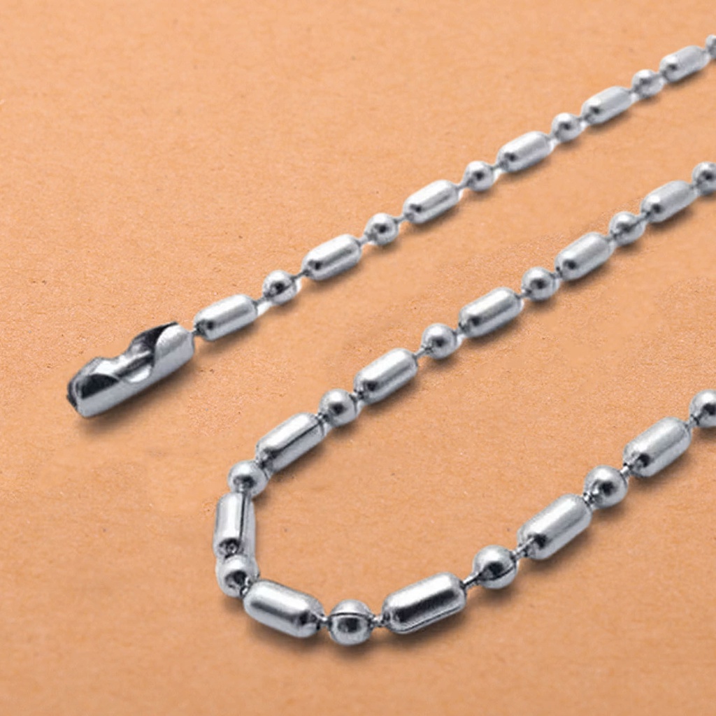 Vòng cổ Dài 2.4mm Bằng Thép Không Gỉ Màu Sắc Thời Trang