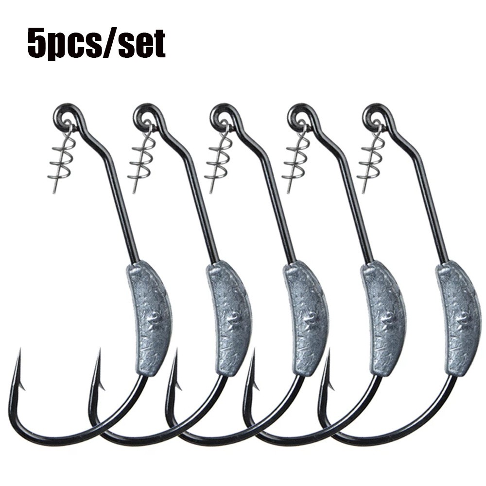 Móc Câu Cá Bằng Thép Carbon Đầu Sâu Mềm Chuyên Dụng