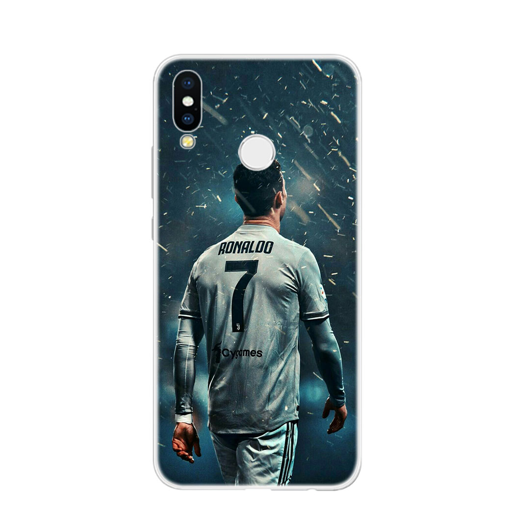 Ốp Điện Thoại Trong Suốt Họa Tiết Cristiano Ronaldo Cv37 Cho Xiaomi Redmi Note 9 9s 8 7 Pro