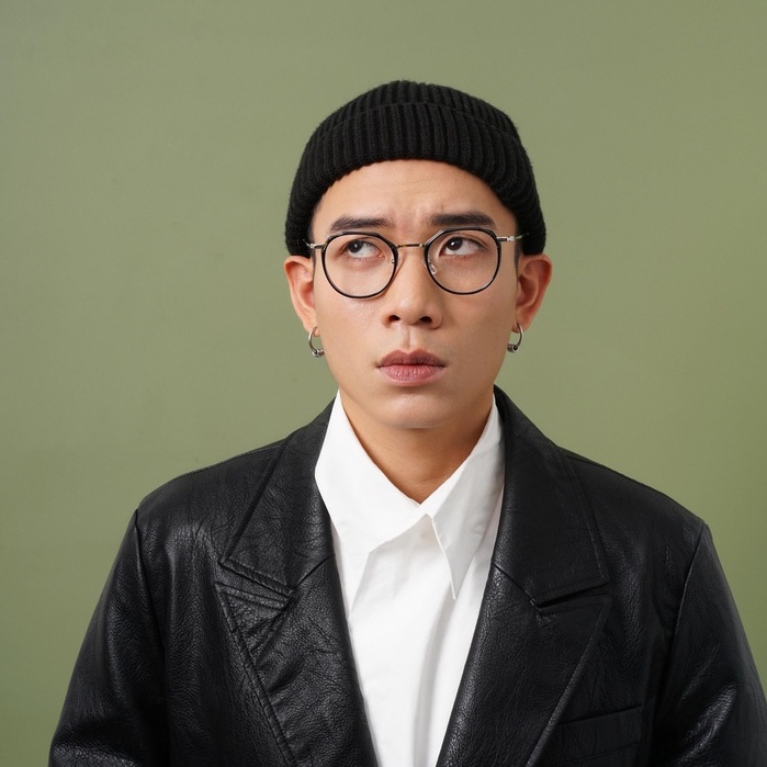 Gọng kính cận kim loại nam nữ Lily Eyewear mắt đa giác thiết kế mới lạ mắt nhựa phối gọng 8854