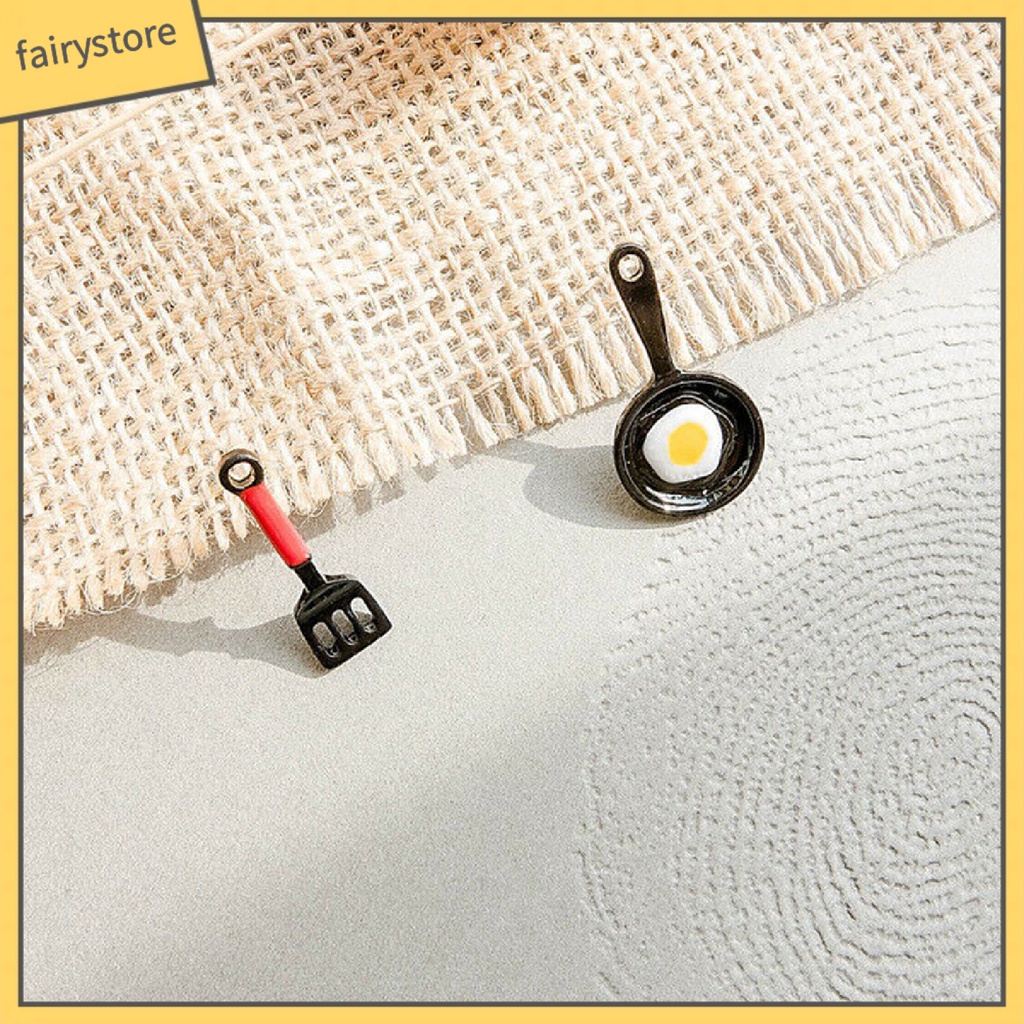 Khuyên Tai Nữ Hình Chảo Chiên Trứng Ốp La Độc Đáo