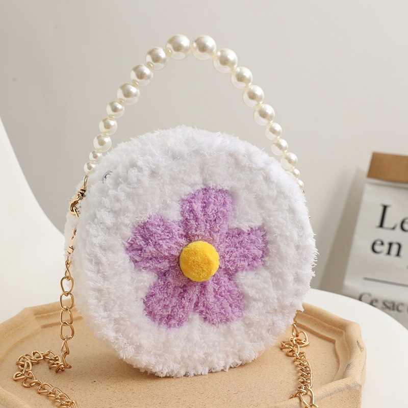 [Mẫu Mới 2022] DIY Combo Nguyên Liệu Làm Túi Tròn Bông Hoa Hạt Poom - Qùa Tặng Handmade Ý Nghĩa ( HÀNG SẴN)