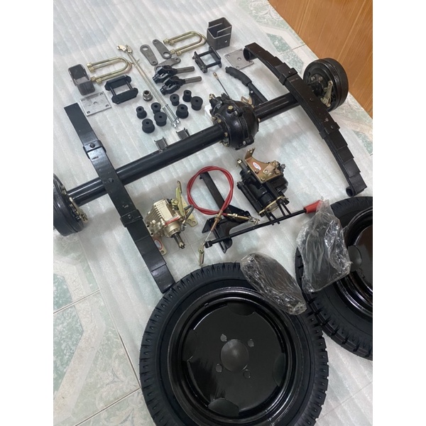 Bộ phụ tùng,bộ cầu sau chế xe 3 bánh