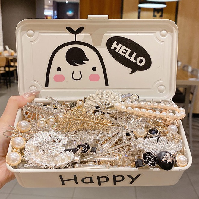 Kẹp tóc nhiều kiểu dáng thời trang đính đá lấp lánh dành cho nữ