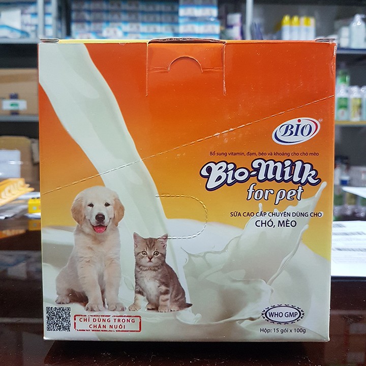 Sữa Bột Bio Milk cho chó mèo gói 100gr