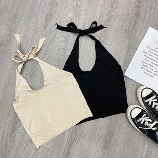 ÁO CROPTOP YẾM CỘT CỔ [ẢNH THẬT + HÀNG CÓ SẴN]