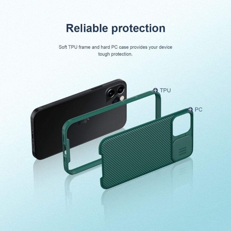 Nillkin CamShield Pro Case For IPhone 12 Mini , 12 Pro Max , 11 Pro Max  . Ốp lứng lắp trượt bảo vệ camera cao cấp