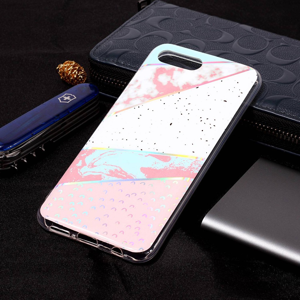 Ốp điện thoại nhựa TPU giả đá hoa cương nhiều màu độc đáo sang trọng dành cho Huawei Honor 10