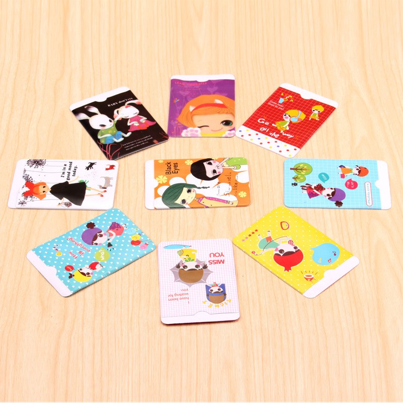 Túi đựng thẻ căn cước công dân, giấy tờ in hình dễ thương T2 Giá Rẻ