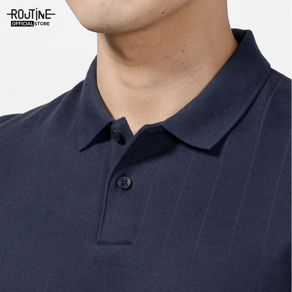 [Mã BMBAU50 giảm 7% đơn 99K] Áo polo nam phối màu có in form Fitted - Routine 10F20POL023